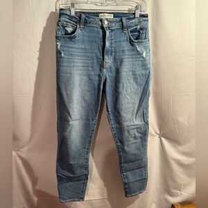 abercrombie & fitch curve love super skinny high rise ankle jeans